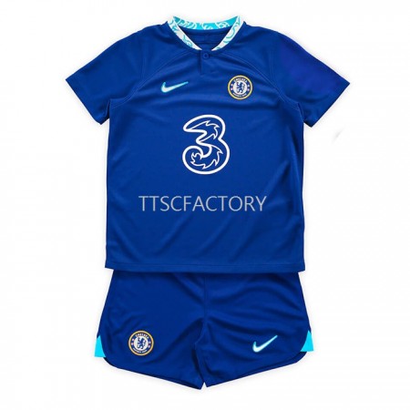 Chelsea Voetbalshirts Kind Thuis 2022/23 - SS (+ Korte broeken)